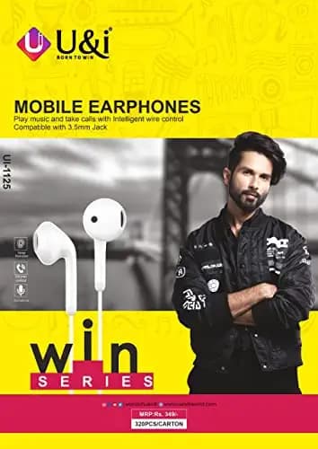 Ultra Mobile Service U&i Mobile Earphones Win Series Pack of (2)