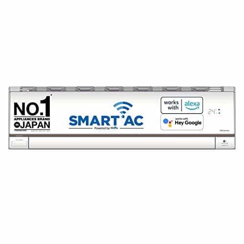 Panasonic 1 Ton Wi-Fi Inverter 5 Star Smart Split AC (Copper, 7 in 1 Convertible with additional AI Mode, 4 Way Swing, nanoe-X Air Purification Technology, CS/CU-HU12ZKYF,2023 Model, White)