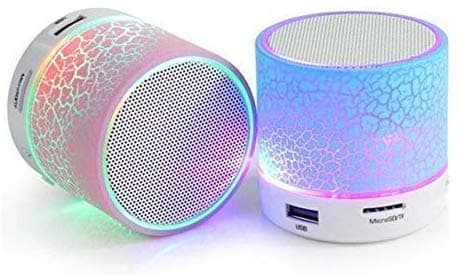 esuav S10 Light Smart Small Led Wireless Portable Bluetooth Speakers Support Tf Card/USB Flash Drive/Fm Radio for All Android Smartphones & Tablets