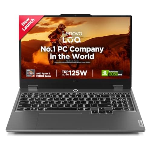 Lenovo LOQ AMD Ryzen 5 7235HS| NVIDIA RTX 3050 6GB (24GB RAM/512GB SSD/144Hz Refresh Rate/15.6" (39.6cm)/Windows 11/Office Home 2024/3 Mon. Game Pass/...