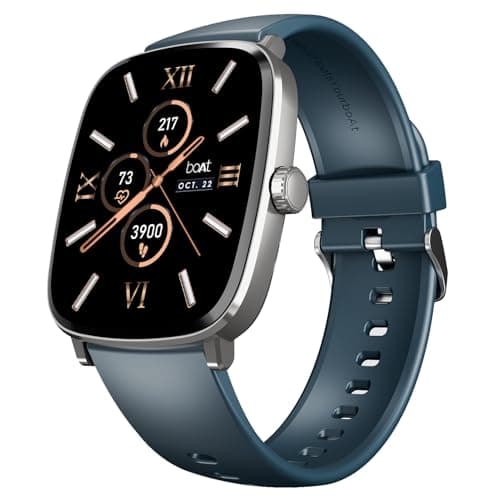 boAt Newly Launched Ultima Regal Smart Watch w/ 2.01(5.10 cm) ULTRA AMOLED Display,1000 NITS Brightness,Premium Metal Body,Functional Crown,Watch Face...
