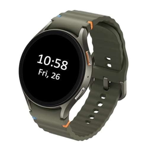 Samsung Galaxy Watch 7 (44mm, Green, BT+LTE) with 3nm Processor | Dual GPS | Sapphire Glass & Armour Aluminum | 5ATM & IP68 | HR, SpO2, BP & ECG Monit...