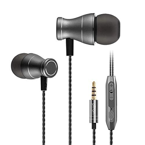 (Renewed) PTron Magg Headphone Magnetic Earphone with Noise Cancellation in-Ear Wired Headset with Mic for All Smartphones (Black)