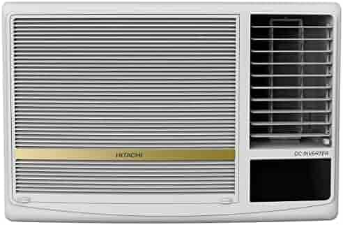 Hitachi 1.5 Ton 5 Star Shizuka Inverter Series Window AC (Copper 2022 Model- RAW518HFEOZ1, White)