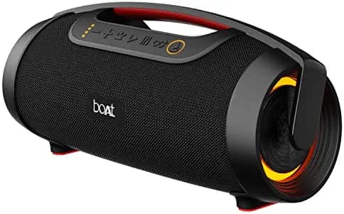 (Renewed) boAt Stone 1450 Portable Wireless Speaker with 40W RMS boAt Signature Sound, RGB LEDs, TWS Feature, Multi-Compatibility Modes, IPX5 Water Resistance, EQ Modes(Black Storm)