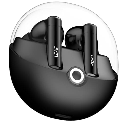 Leaf Buds X514 True Wireless ANC in Ear Earbuds with AI Sound App,Active Noise Cancellation,Transparency Mode,70H Playtime,Quad Mic Enc,40Ms Low Laten...