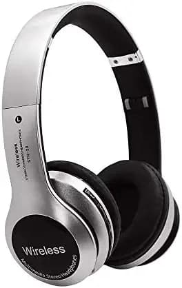 Smars B20 Wireless Bluetooth Headphone Bluetooth Headset with Mic & SD Card Support (Silver)