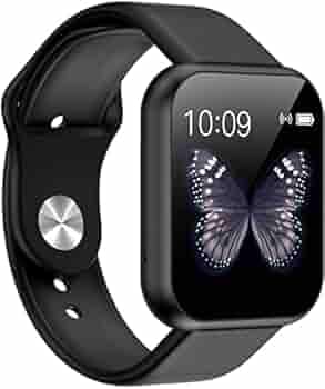 M1 Smart Watch for Men & Women Latest Bluetooth Latest 1.3" LED with Daily Activity Tracker, Heart Rate Sensor, BP Monitor, Sports Watch for All Boys & Girls - Black CT