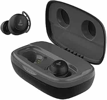(Renewed) boat Airdope 441 Pro TWS Ear-Buds with IWP Technology, Up to 150H Playback with Case, Power Bank Function, IPX7 Water Resistance,Touch Controls, Secure Sports Fit & Type-C Port(Active Black)