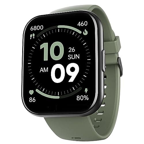 boAt Newly Launched Wave Active Smart Watch with 1.96" HD Display, Coins, BT Calling,DIY Watch Face Studio,700+Active Modes,Live Cricket&Football Score,HR&SPO2 Monitoring(Moss Green)