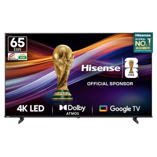 Hisense 164 cm (65 inches) E6N Series 4K Ultra HD Smart LED Google TV (Black)