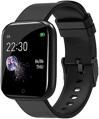 SHARAV Smart Watch Id-116 Bluetooth Smartwatch Wireless Fitness Band Watch for Boys, Girls, Men, Women & Kids | Sports Smart Watch for All Smart Phones I Heart Rate and spo2 Monitor - Black