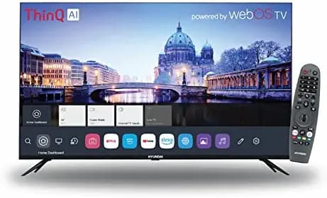 Hyundai 109 cm (43 inches) Frameless Series Full HD Smart LED TV SMTHY43FHDWSBYI5 (Black)