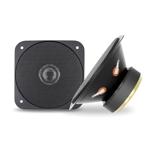 TOYOTONE Tweeter Speaker High Power Tweeter for Car & Home Music (4Inch-100W-Tweeter-WithoutGrill-PackOf2), Black