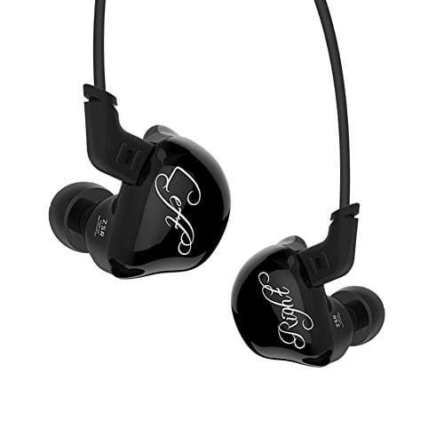 KZ ZSR High Fidelity Dynamic Hybrid Earbuds Triple Driver In-Ear Headphones (Black)