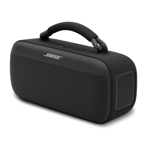 Bose NEW SoundLink Max Portable Speaker, Large Waterproof Bluetooth Speaker, Up to 20 Hours of Battery Life, USB-C, Built-in 3.5mm AUX Input, Black