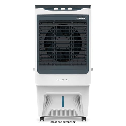 Cadlec StormAir 100L Desert Air Cooler, High Speed Fan with Powerful Air Throw, Inverter Compatible, Anti-Bacteria Honeycomb Pad, Ice Chamber with Gla...