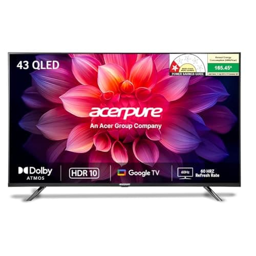 acerpure 109 cms (43 inch) Elevate (2024 Series) QLED TV Smart Google TV with Google OS | Dolby Atmos |AP43UG51QEVTD