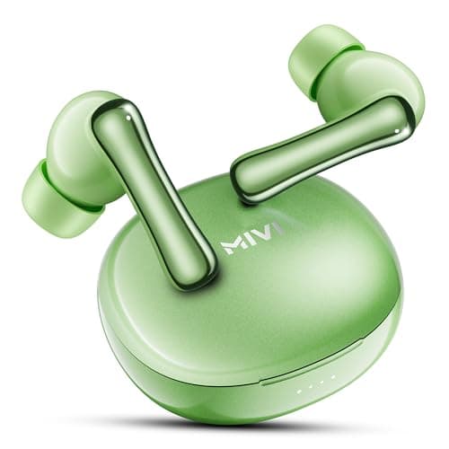 Mivi DuoPods i2 Pro Earbuds [New Launch]- InstaCharging for All Day Battery Life, Low Latency Gaming,Rich Bass,5.3 Bluetooth, Made in India