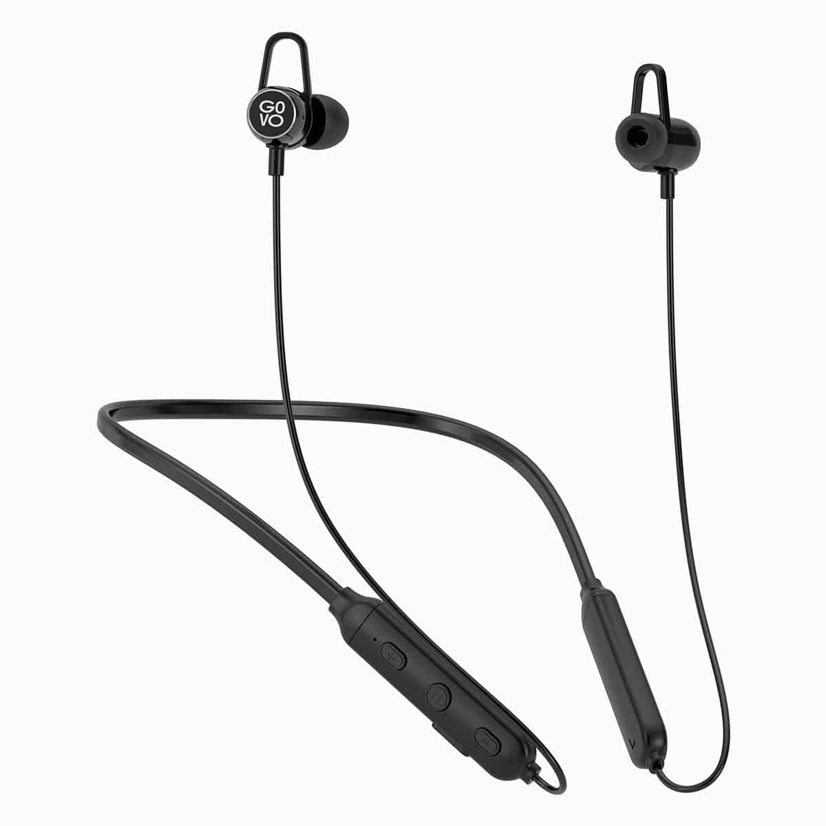 GOVO GOKIXX 421 in Ear Wireless Neckband Earphone with Mic, Bluetooth Earphone, Long Battery, Water Resistant and USB Charging