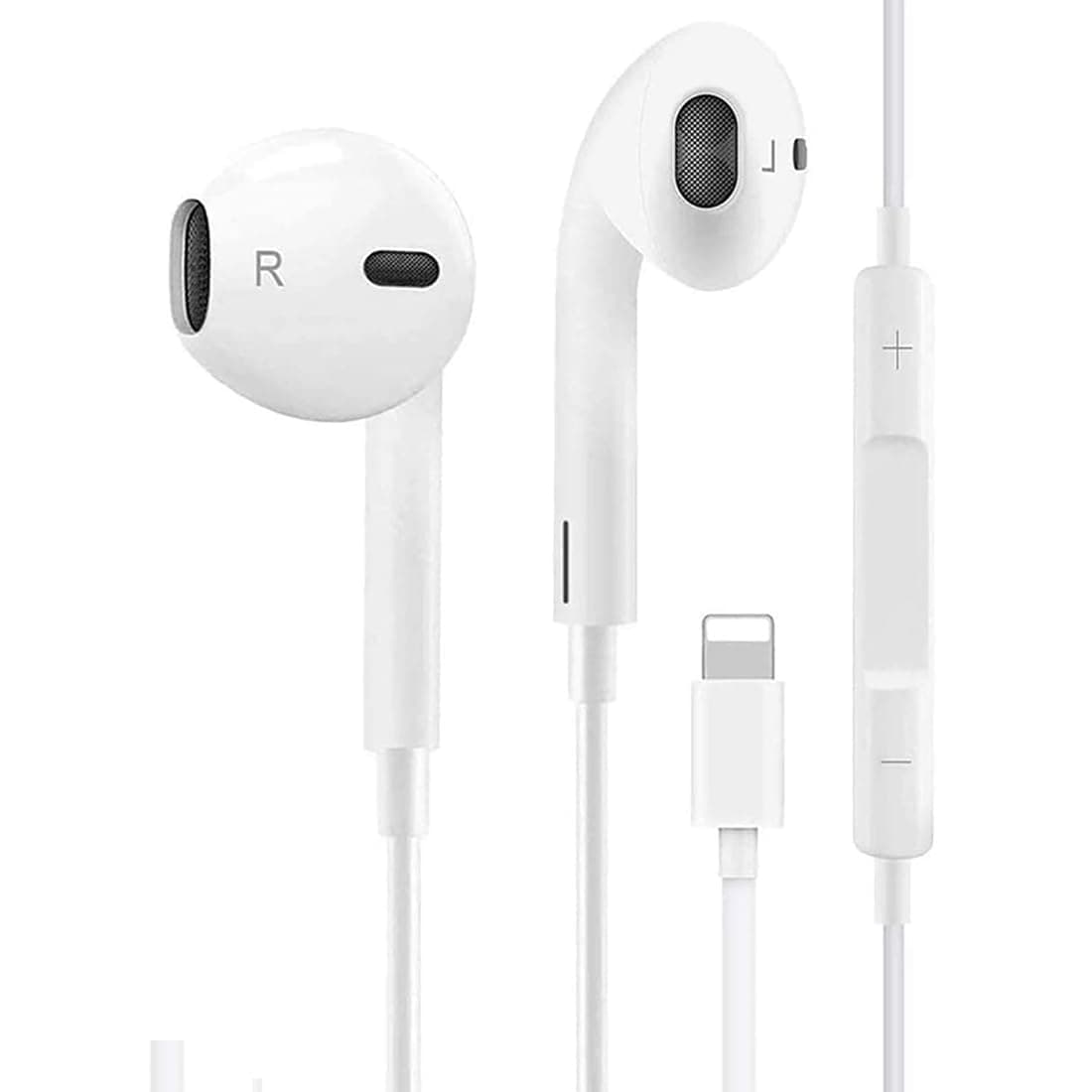 [Orginal] Earphones for Apple Earbuds, iPhone Wired with Lightning Connector [Apple MFi Certified] Earphones with Volume Control Music and Calling Hea...