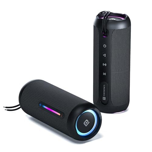 Portronics Breeze 5 25W Portable Wireless Bluetooth Speaker with in Built Mic,6 Hrs Playtime,RGB LEDs,TWS Mode,BT 5.3v,USB Drive,SD Card,AUX in,FM Rad...