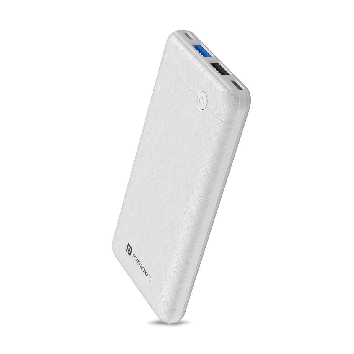 Portronics Power Brick II 10000 mAh Power Bank with LED Indicators, Fast Charging for Mobile & Other Devices(White)