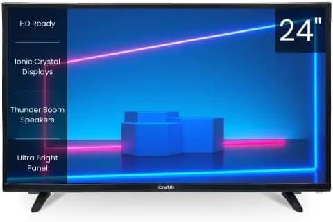 ionstar 60 cm (24 Inches) HD Ready LED TV ST24-BBSTAR (Black) (2022 Model)
