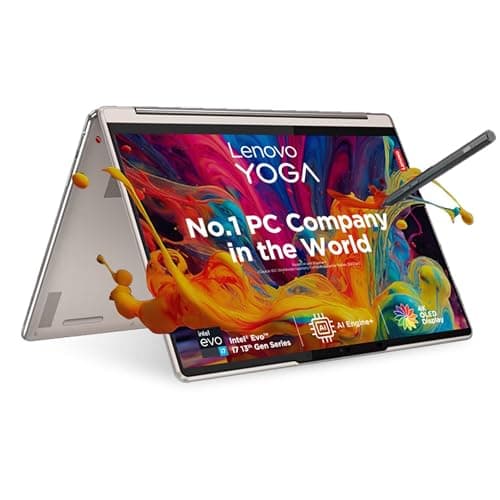 Lenovo Yoga 9 13th Gen Intel Evo i7 1360P 14"(35.56cm) 4K OLED 2-in-1 400Nits Laptop (16GB/1TB SSD/Win 11/Office 2021/Backlit KB/Pen 2.0/3Yr Warranty/Alexa/3 Month Game Pass/Oatmeal/1.4Kg) 83B1002GIN