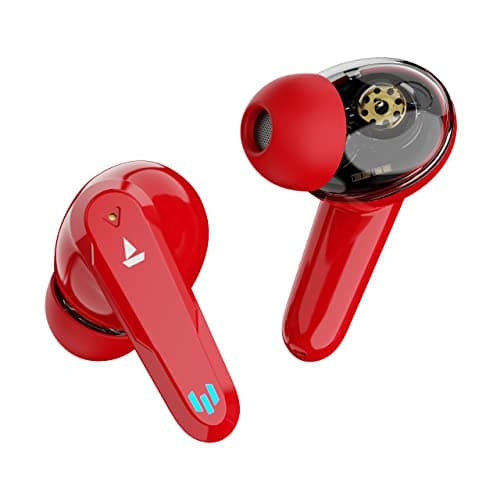 (Renewed) boAt Airdopes 191G True Wireless Earbuds with ENx™ Tech Equipped Quad Mics, Beast™ Mode(Low Latency- 65ms) for Gaming, 2x6mm Dual Drivers, 30H Playtime, IPX5, IWP™, Appealing Case LEDs(Raging Red)