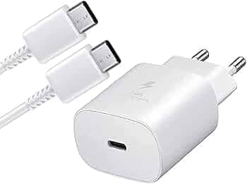 Original Samsung 25W USB-C Super Fast Charger with Cable for Samsung M14 5G Mobile True 25W Pd Charging Adapter Compatible for Galaxy M14 5G / Monster...