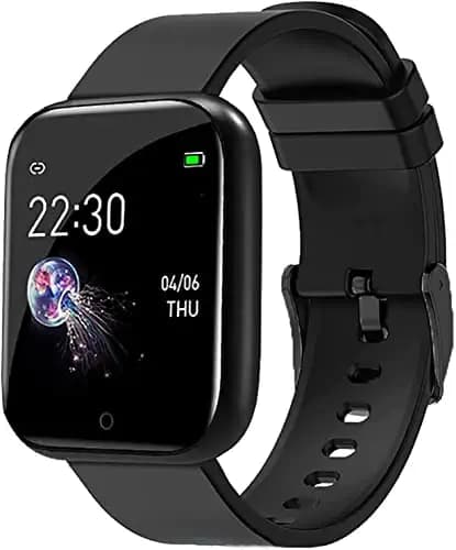 m i Smart Watch Id-116 Bluetooth Smartwatch Wireless Fitness Band for Boys, Girls, Men, Women & Kids | Sports Gym Watch for All Smart Phones I Heart Rate and spo2 Monitor Smart Watch for Men and Women Activity Tracker (Black)