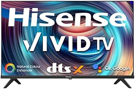 Hisense 80 cm (32 inches) Android 11 Series HD Ready Smart Certified Android LED TV 32E4G (Black)