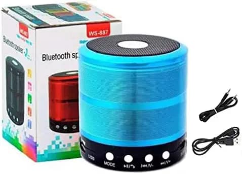 Mini Speaker City Collection WS-887 Mini Bluetooth Speaker Mini Bluetooth Sound Box Wireless Portable Bluetooth Speaker TF-Card Supported