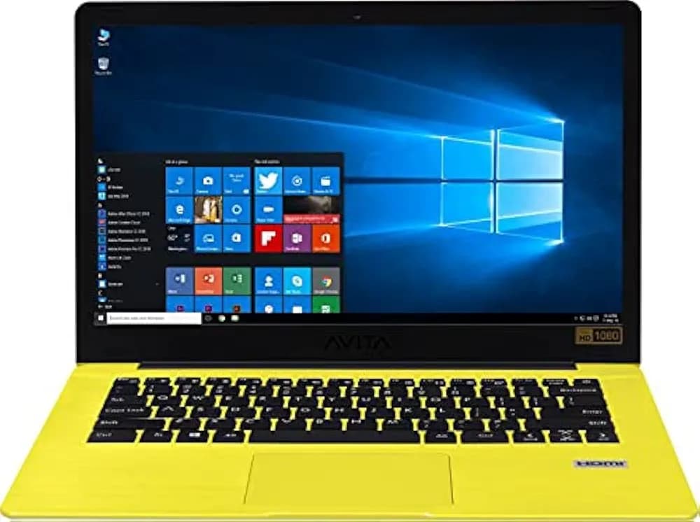 AVITA Pura Ryzen 5 Quad Core 3500U - (8 GB/512 GB SSD/Windows 10 Home in S Mode) NS14A6INV561-SHGYB Thin and Light Laptop (14 inch, Shiny Yellow, 1.34 kg)