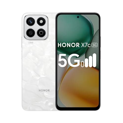 Honor X7c 5G Dual SIM (8GB RAM, 256GB Storage) | 50MP AI Camera | 5 Star SGS Certified | IP64 Standards | 120Hz Refresh Rate | 5200mAh Battery | (Moonlight White)