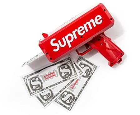 Supreme Cash Gun Cash Cannon Rain Money Gun