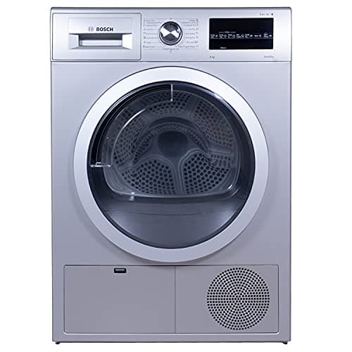 Bosch 8 kg Fully Automatic Condenser Tumble Dryer WTG8640SIN, Silver, Inbuilt Heater)