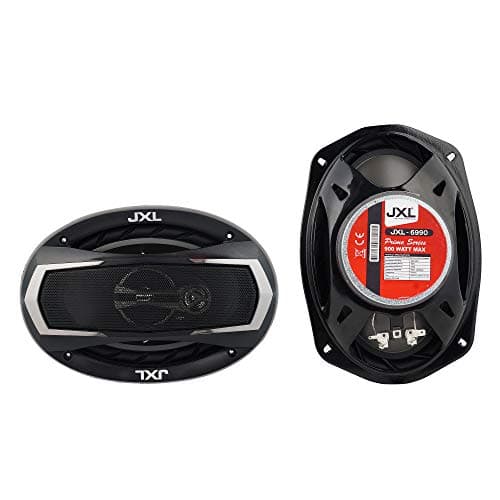 JXL 6990 Oval 3 Way High Performance Coaxial Car Speaker with Inbuilt PEI Car Tweeter and HOP Woofer 6X9 Inch 900W Pair (Blac