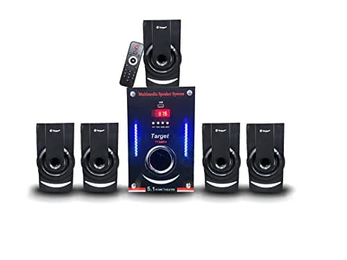 Target TT-D5214 FM-USB-BT PMPO : 31000 WATTS RMS : 155 WATTS 5.1 Channel Multimedia Speakers 5.25" SUBWOOFERS