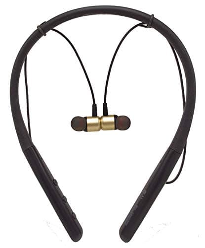 KDM G1 X32 Wireless Bluetooth In Ear Neckband Earphone with Mic (Golden-Gray)