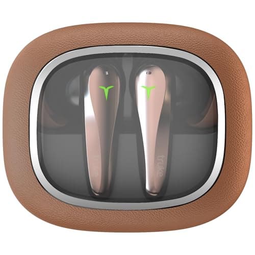 truke New Launch Crystal Dyno Leather Finish True Wireless in Ear Earbuds w/Spatial Audio, 70H Battery Rapid Charge Ear Buds, 13mm Driver HiFi Sound T...