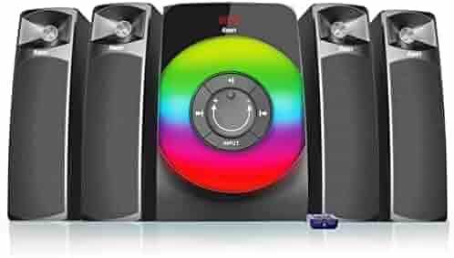 Foxin 110 Watt Tornado 4.1 Channel Deep Bass Bluetooth Multimedia Speakers(with subwoofer) FMS-7400 Home Theater