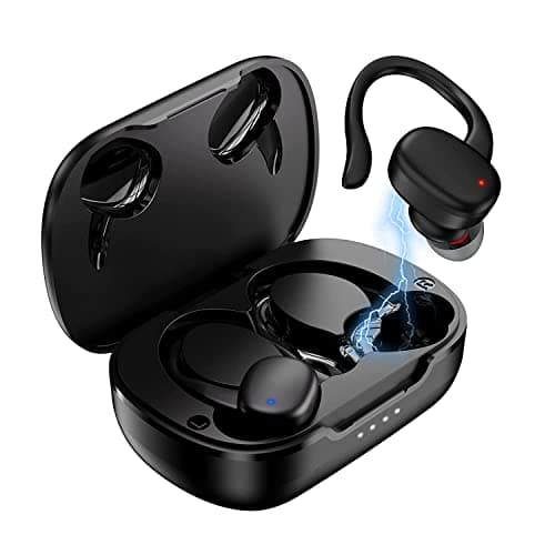 Newly Launched EDYELL® Upgraded Overhook C12 True Wireless Earbuds/Earphones/in-Ear TWS Stereo Headphones with Advanced Bluetooth V5.1 IPX7 Trusted Waterproof Extra-Long Playtime, Built-in Mic with Deep Bass for Sports and Workout