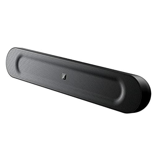 (Renewed) boAt Aavante Bar 553 Portable Soundbar with 16W RMS Stereo Sound, Dual EQ Modes, Multi-Compatibility, 4.5HRS Playtime and Master Remote Control(Pitch Black)