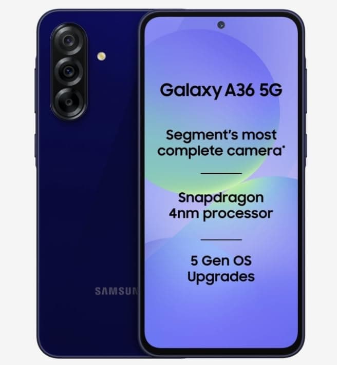 Samsung A36 5G (Dark Blue, 128 GB) (8 GB RAM)