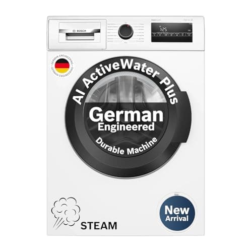 Bosch 8KG 5 Star Fully-Automatic Front Loading Washing Machine (WAJ28260IN,White,AI Active Water Plus,In-Built Heater)