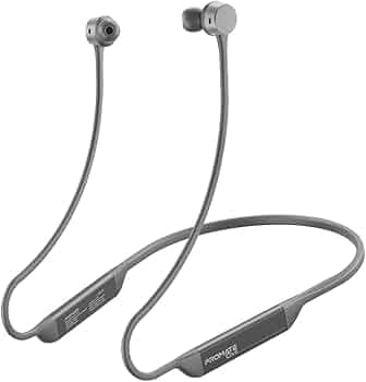 Promate Civil Neckband Earphones,Neckband Bt Earphones with,Hall Switch Sensor, 24H Long Playtime and Button Controls for Bluetooth-Enabled Devices,Si...