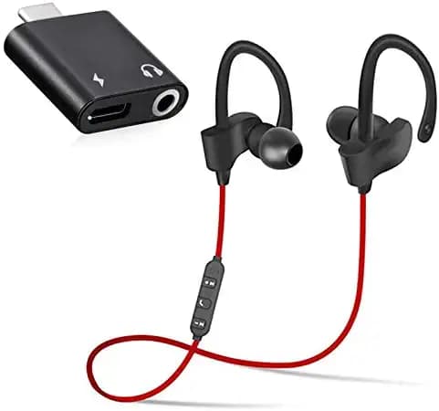 G S GOLDSTEIN STAR pro QC11 Bluetooth Wireless Headphones with Dual Ports 2 in1 (Music + Charging) Connector 3.5mm Audio Jack &Fast Charging for All Type C Device