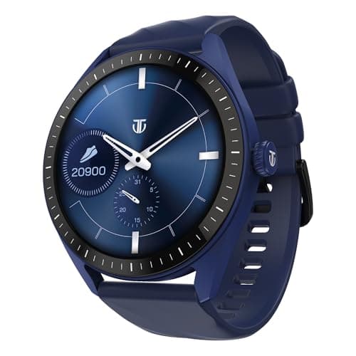 Titan Crest 2.0 Smart Watch for Man & Women, 1.43" AMOLED Display, Silicone Strap, BT Calling, Tailored Activity Tracker, 100+ Sports Modes, Fast Char...